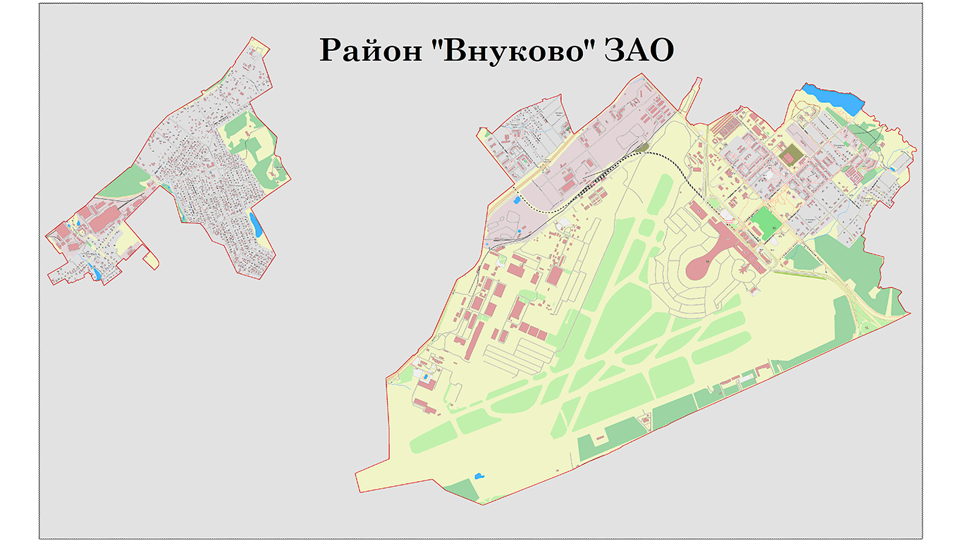 Карта района Внуково