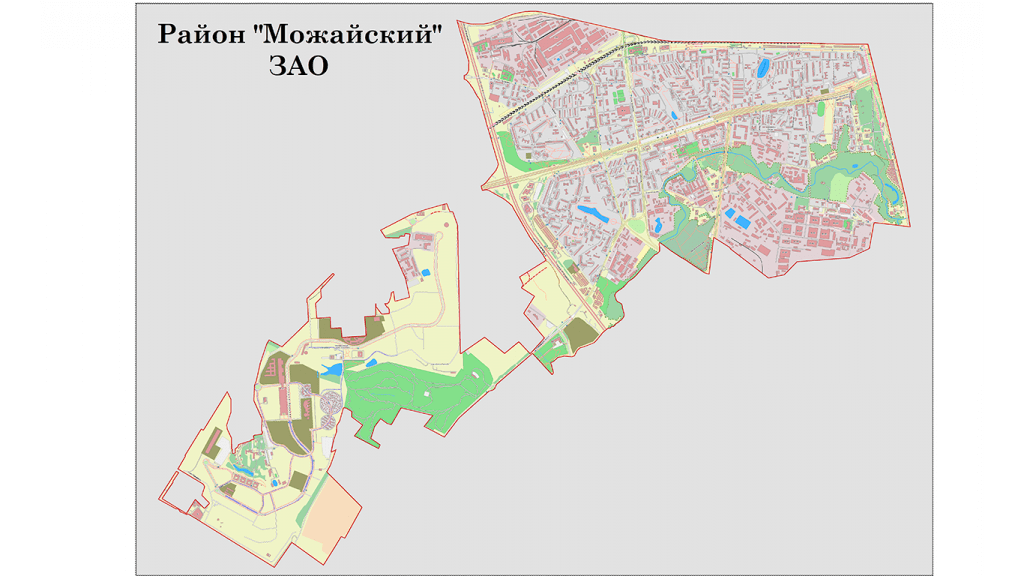 Карта можайского района москвы