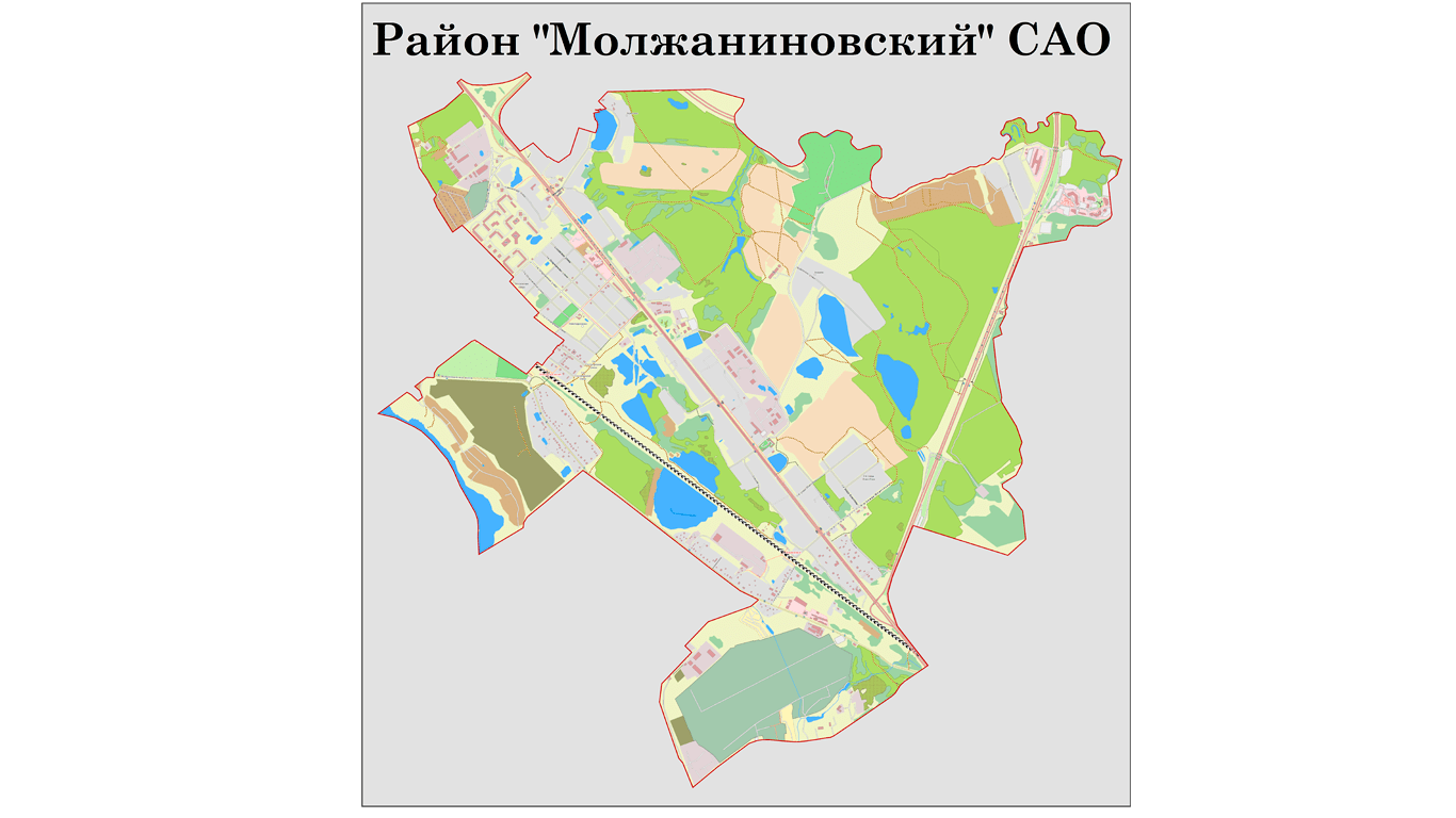 Карта молжаниновского района