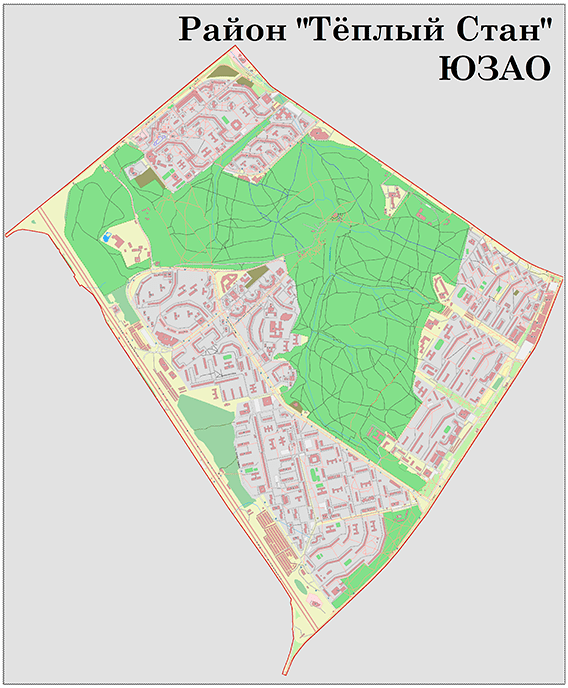 Теплый стан карта района