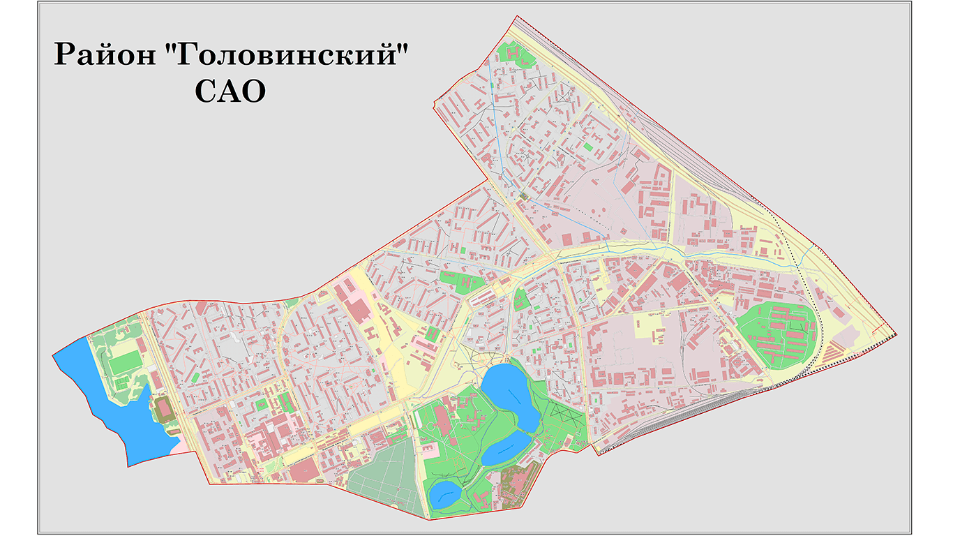 Карта головинского района